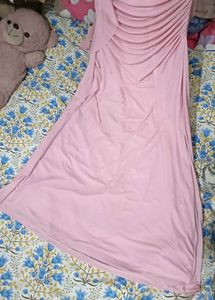 GenZ Ruffle Baby Pink Dress