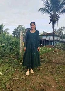 Elegant Green Anarkali Suit Set