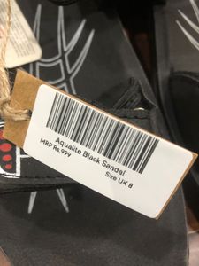 Aqualite Black Sandals Size UK 8