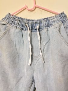 Light Wash Denim Joggers