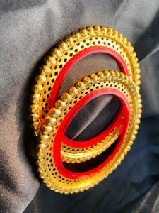 Combo Of Bangles And Hairband