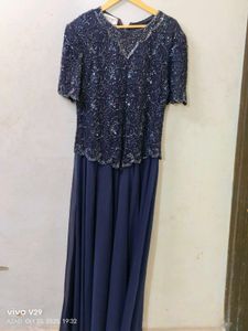Elegant Navy Blue Dress