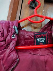 Burgundy Puffer Vest