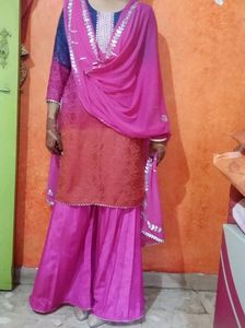 S Size Gharara With Dupatta