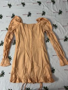 Cute Puff Sleeve Mini Dress