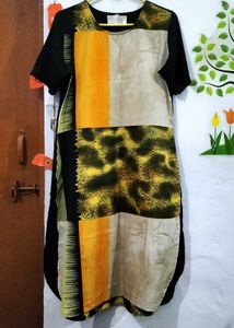 Geometric Printed Kurti For Daily And Office Wear