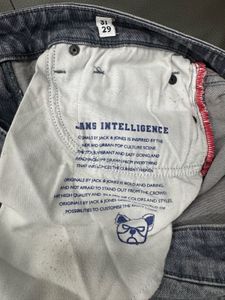 Jack &amp; Jones Grey Cropped Jeans