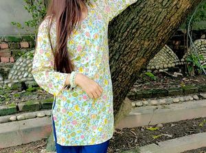Floral Print Tunic Top