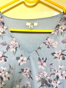 Floral Chiffon Midi Dress