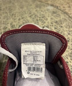 Decathlon Maroon Skateboarding Lace Up Sneakers