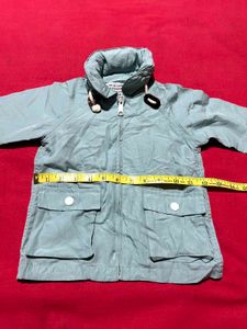 Mint Green Hooded Kids Jacket (2–3 Years)