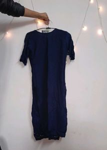 Elegant Navy Blue Kurta