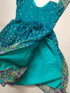 Georgette Party Wear Gown With Side Slit