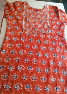 Printed Rayon Kurti Set For Women