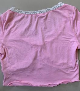 Lace Trimmed Top