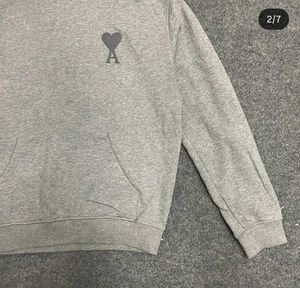 Gray AMI Paris Hoodie