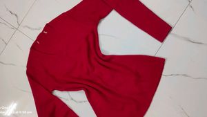 Rose Pink  V-Neck Sweater