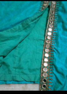 Teal Embellished Kurta