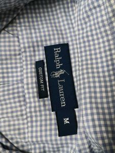 Ralph Lauren Men Blue Checks Cotton Formal Shirt