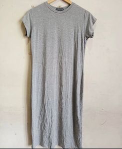Gray T-Shirt Dress