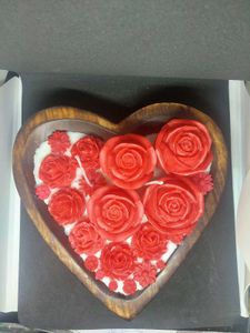 Rose Heart Candle Display