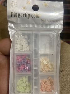 Pastel Flower Nail Art Charms