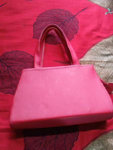 red Floral Handbag