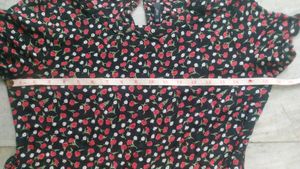 Black Frilled Knee Length Very Smart Frock