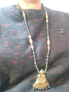 Beaded Pendant Necklace Set