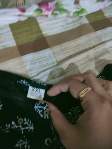 Black And White Kurta Pant Set