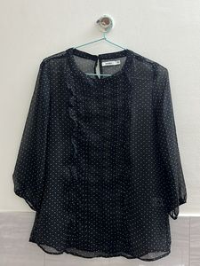 Polka Dot Sheer Top