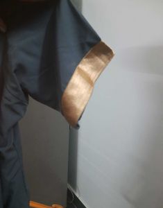 Plain Blue And Gold Top