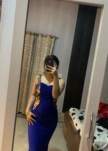 Beautiful Bodycon Slit Dress🎀🐬💙