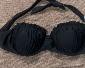 Black Bandeau Bikini Top