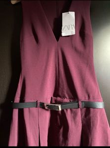 Zara Maroon mini dress