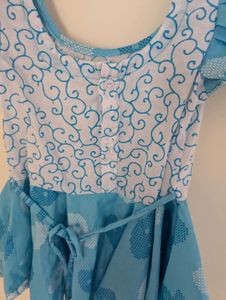 Baby Girl Frock🩵🤍