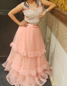 Baby Pink Skirt Top