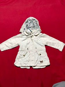 H&amp;M Floral-Lined Hooded Jacket for Kids