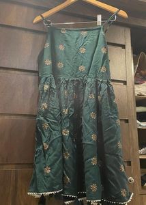 Elegant Green Floral Sundress