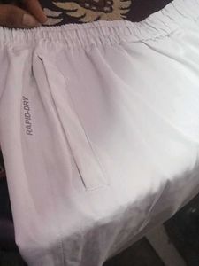 Men White Linen Track Pants Relax fit