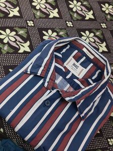 Men's Striped Button-Down Shirt