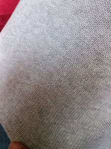 Gray And Red Lining Top