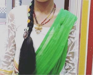 White Net Anarkali