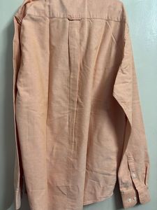 Peach Casual Shirt Red Flame