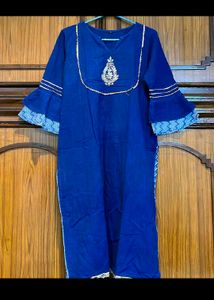 Blue &amp; Pink Kurta Set