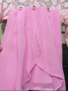 Pink Lace Net TOP