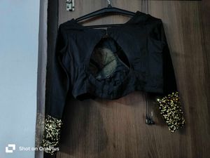 Black Shimmer Lehenga Choli