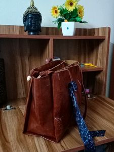 Fancy Black /Brown Reacxin Bags with Cute Ribbons