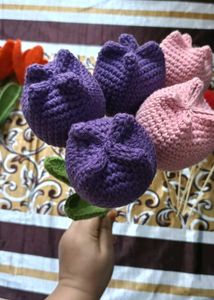 Crochet Tulip Bouquet