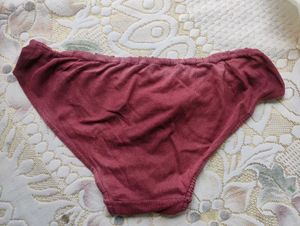 Burgundy Cotton Pantie(Used)